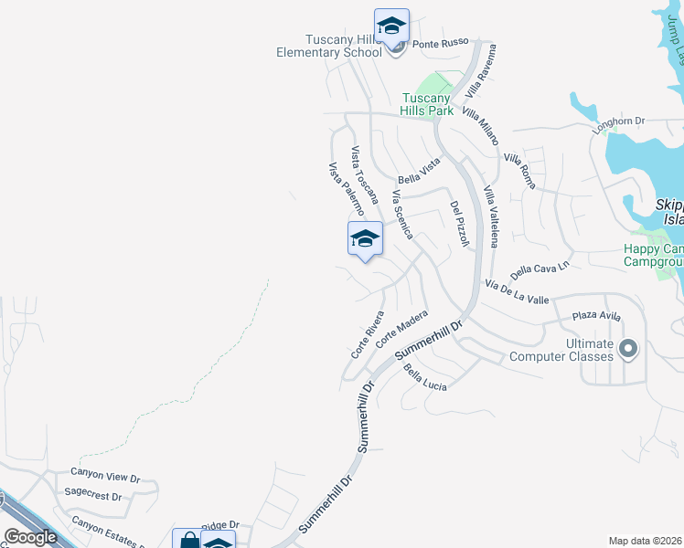 map of restaurants, bars, coffee shops, grocery stores, and more near 16 Corte Montena in Lake Elsinore