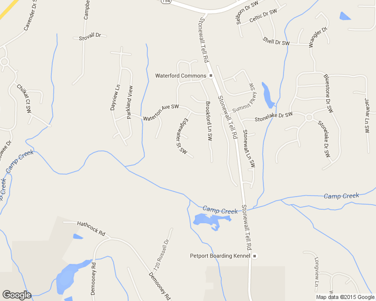 map of restaurants, bars, coffee shops, grocery stores, and more near 2946 Edgewater Street Southwest in Atlanta