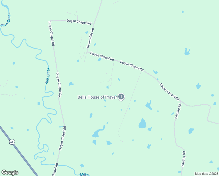 map of restaurants, bars, coffee shops, grocery stores, and more near 260 Kevin Drive in Bells