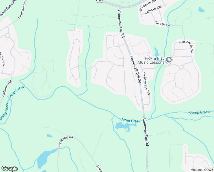 map of restaurants, bars, coffee shops, grocery stores, and more near 2946 Edgewater Street Southwest in Atlanta