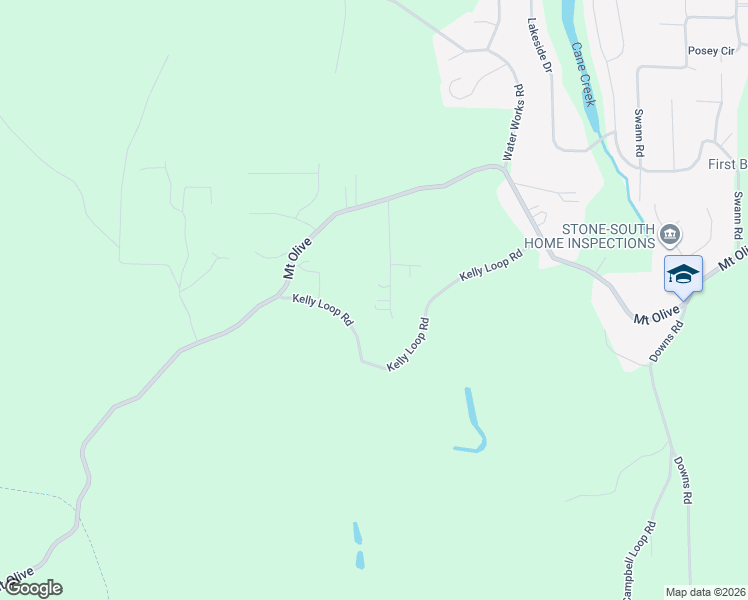 map of restaurants, bars, coffee shops, grocery stores, and more near 5816 Goode Road in Mount Olive