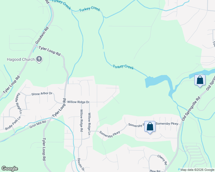 map of restaurants, bars, coffee shops, grocery stores, and more near 5208 Hickory Grove Circle in Pinson