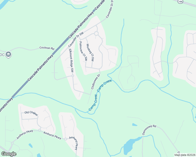 map of restaurants, bars, coffee shops, grocery stores, and more near 2848 Chilhowee Drive in Atlanta