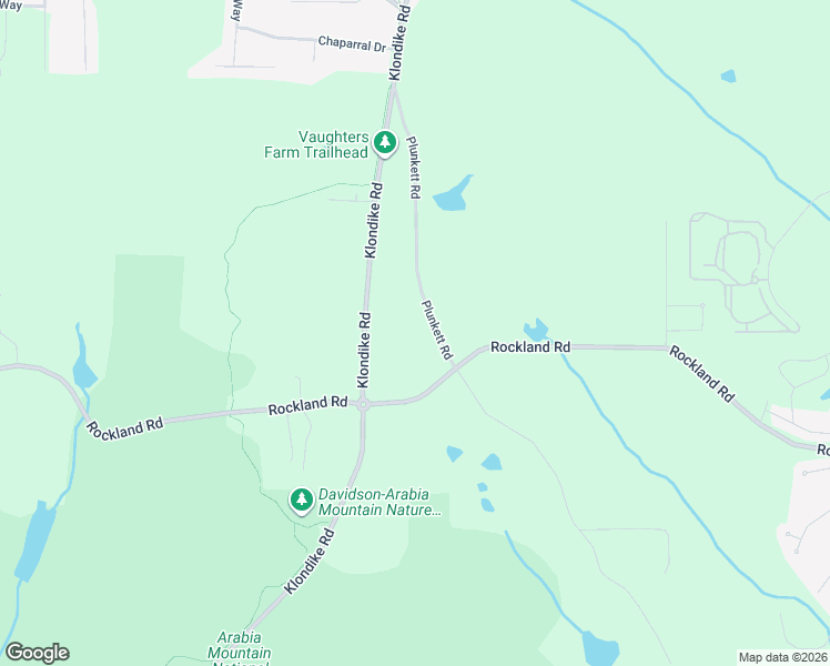 map of restaurants, bars, coffee shops, grocery stores, and more near 3583 Plunkett Road in Stonecrest