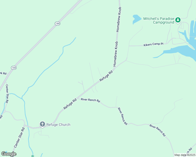 map of restaurants, bars, coffee shops, grocery stores, and more near 931 Refuge Road in Ragland