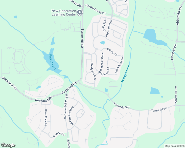 map of restaurants, bars, coffee shops, grocery stores, and more near 3757 Shady Maple Drive in Stonecrest