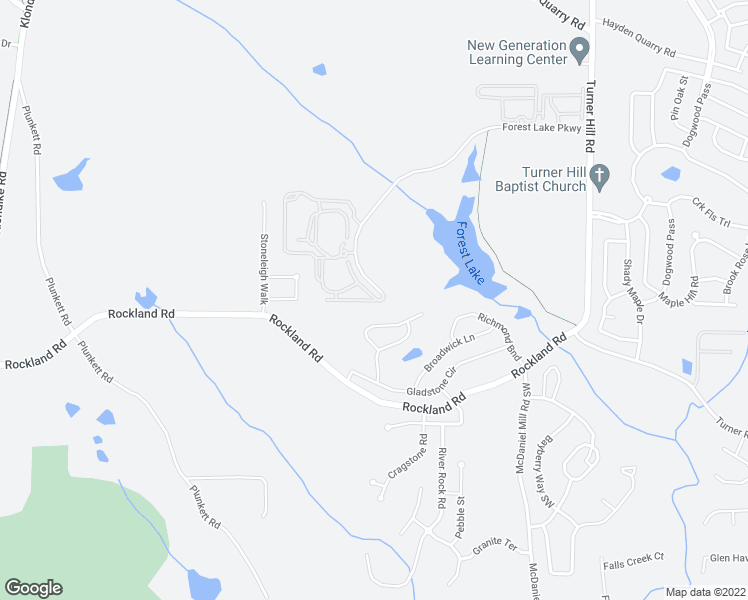 map of restaurants, bars, coffee shops, grocery stores, and more near Kensington Point in Lithonia