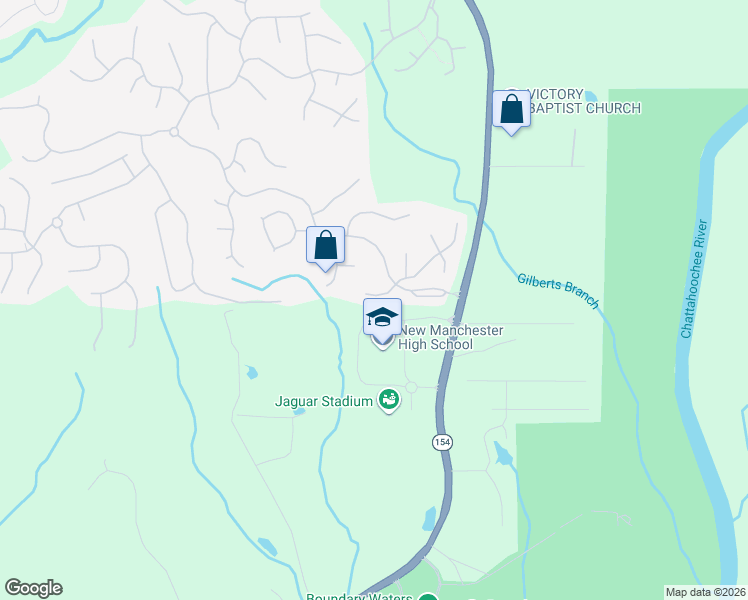 map of restaurants, bars, coffee shops, grocery stores, and more near 4680 Rising Fawn Drive in Douglasville