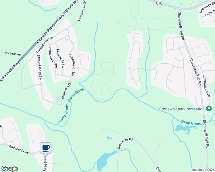 map of restaurants, bars, coffee shops, grocery stores, and more near 2804 Torunn Court in Atlanta
