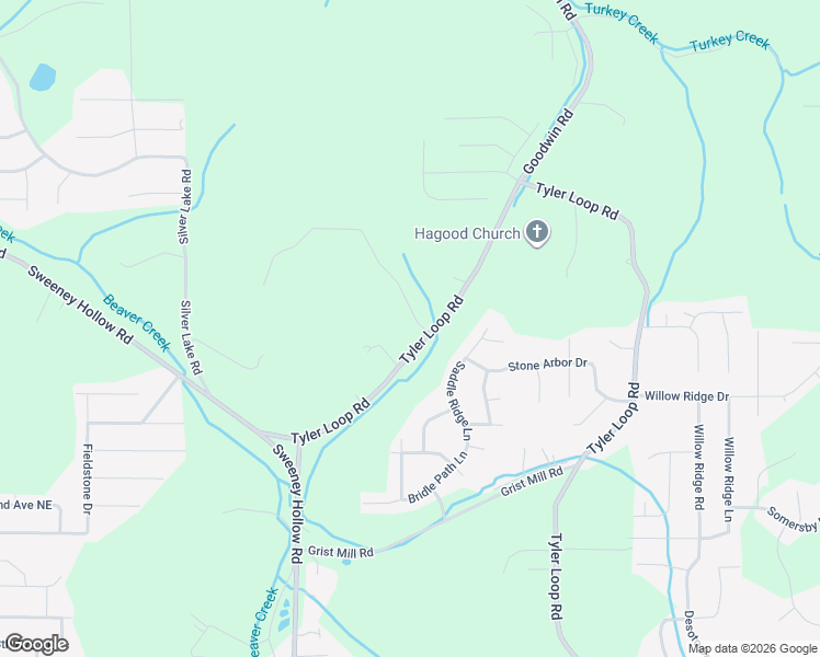 map of restaurants, bars, coffee shops, grocery stores, and more near 6337 Tyler Loop Road in Pinson