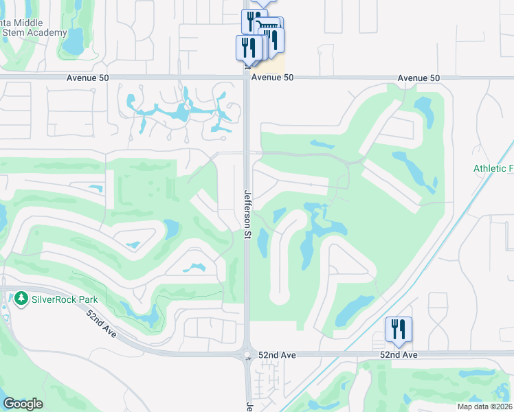 map of restaurants, bars, coffee shops, grocery stores, and more near 50944 Via Ancantara in La Quinta