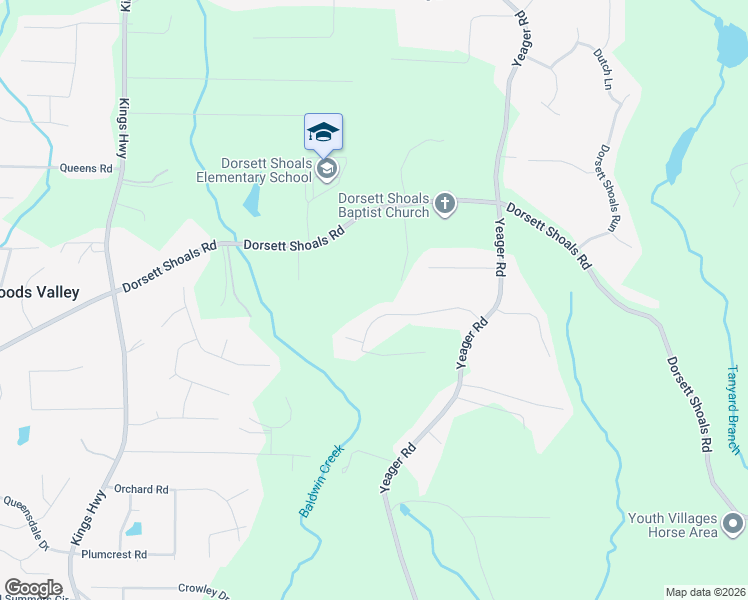 map of restaurants, bars, coffee shops, grocery stores, and more near 5784 Shoal Creek Drive in Douglasville