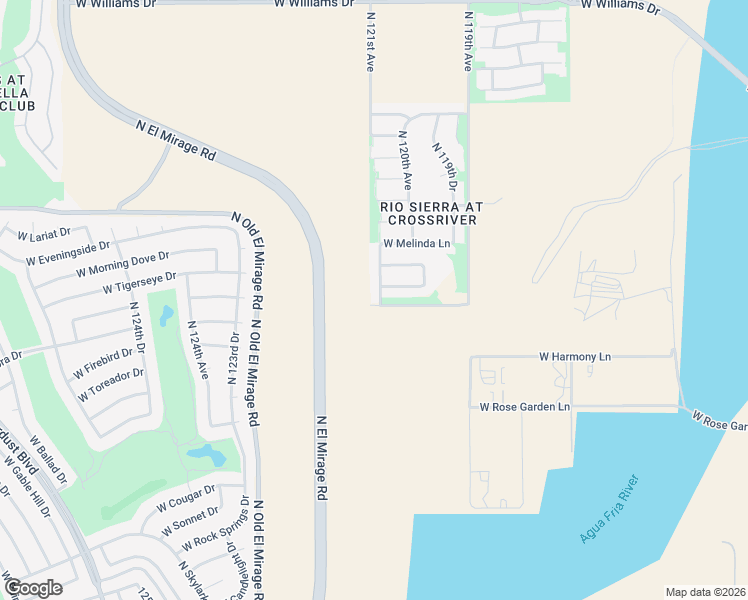 map of restaurants, bars, coffee shops, grocery stores, and more near 21406 North 120th Lane in Sun City