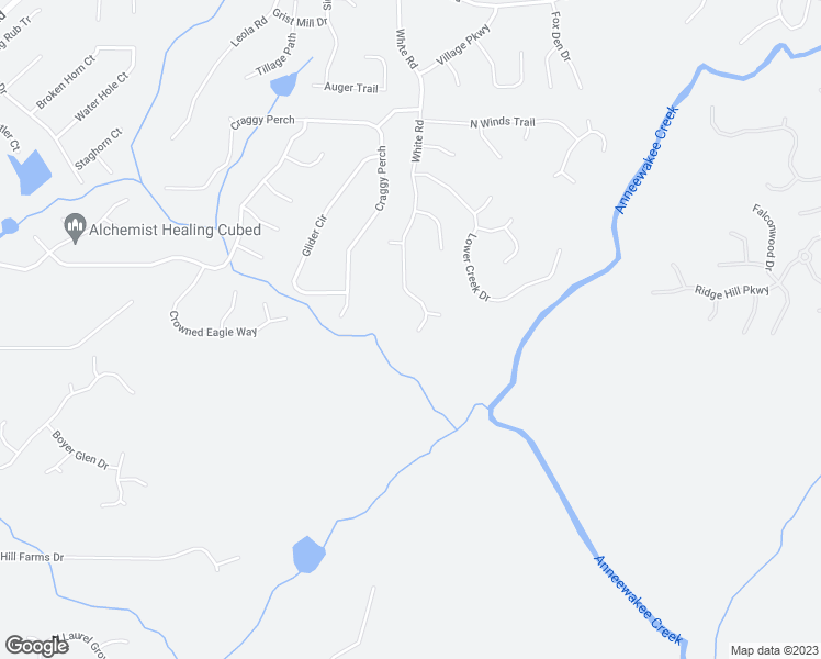 map of restaurants, bars, coffee shops, grocery stores, and more near 4599 White Road in Douglasville