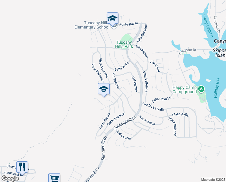 map of restaurants, bars, coffee shops, grocery stores, and more near 2 Corte Madera in Lake Elsinore