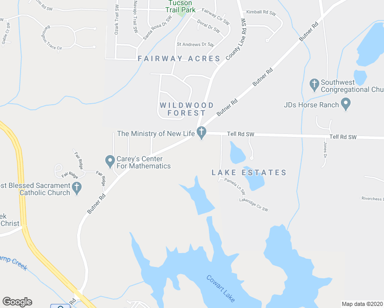 map of restaurants, bars, coffee shops, grocery stores, and more near 2710 Butner Road in Atlanta