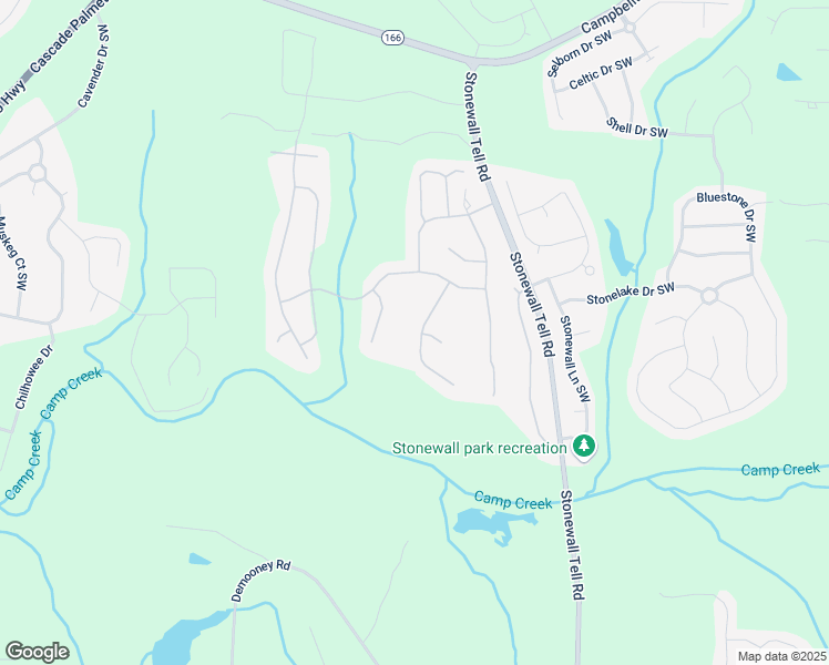 map of restaurants, bars, coffee shops, grocery stores, and more near 2907 Edgewater Street Southwest in Atlanta