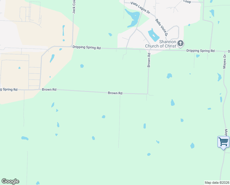 map of restaurants, bars, coffee shops, grocery stores, and more near 609 Brown Road in Sherman