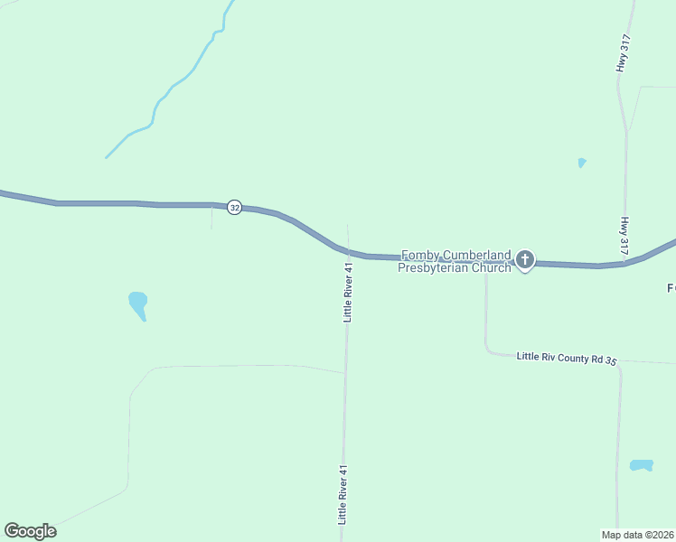 map of restaurants, bars, coffee shops, grocery stores, and more near 105 Little River 41 in Ashdown