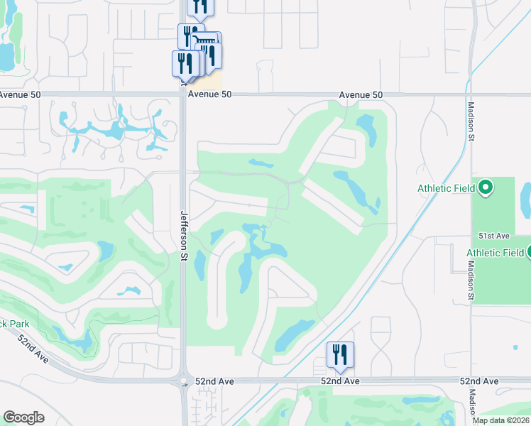 map of restaurants, bars, coffee shops, grocery stores, and more near in La Quinta