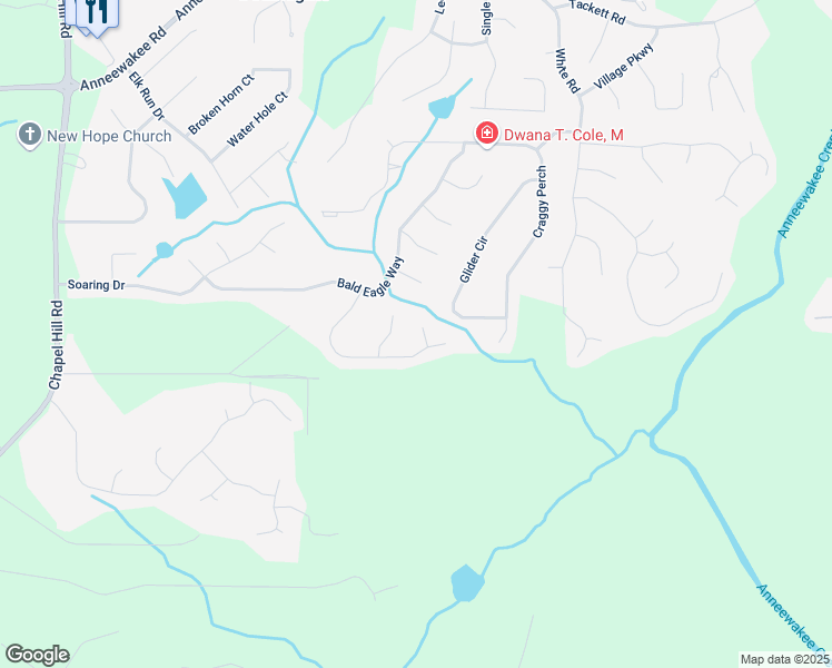 map of restaurants, bars, coffee shops, grocery stores, and more near 4625 Thermal Court in Douglasville