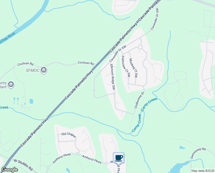 map of restaurants, bars, coffee shops, grocery stores, and more near 230 Gunnison Place Southwest in Atlanta