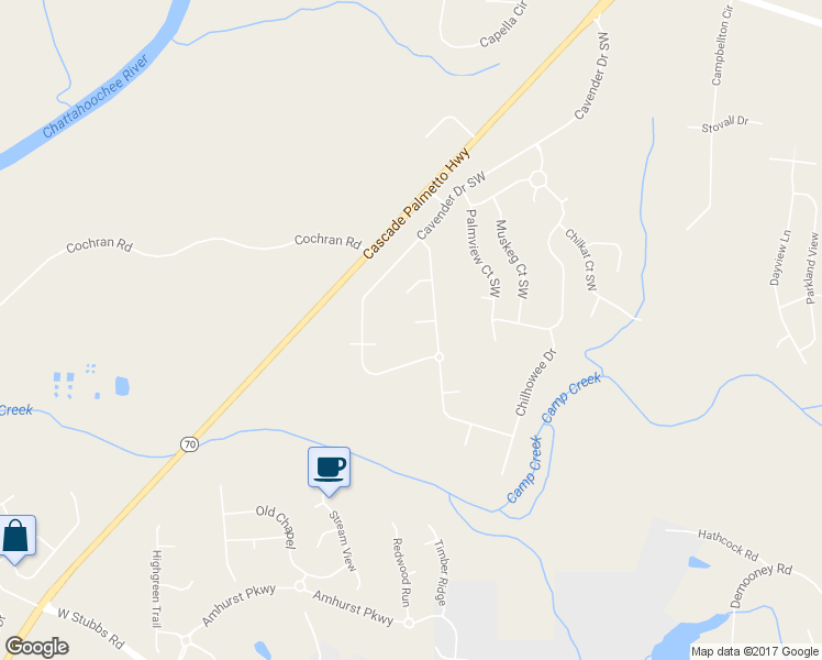 map of restaurants, bars, coffee shops, grocery stores, and more near 230 Gunnison Place Southwest in Atlanta