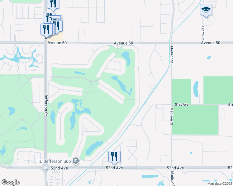map of restaurants, bars, coffee shops, grocery stores, and more near 80570 Via Talavera in La Quinta