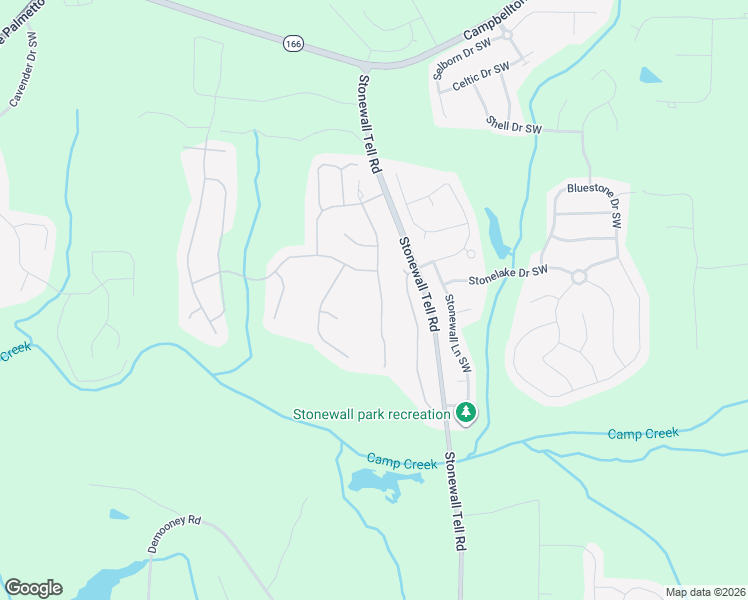 map of restaurants, bars, coffee shops, grocery stores, and more near 2877 Brookford Lane Southwest in Atlanta
