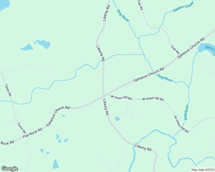 map of restaurants, bars, coffee shops, grocery stores, and more near 9680 Ephesus Church Road in Villa Rica