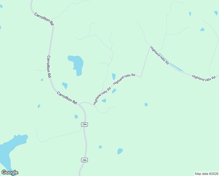 map of restaurants, bars, coffee shops, grocery stores, and more near Highland Hills Road in Grenada