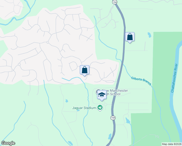 map of restaurants, bars, coffee shops, grocery stores, and more near 2870 Saddle Bronc Circle in Douglasville