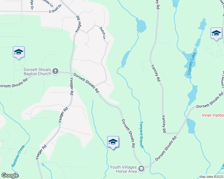 map of restaurants, bars, coffee shops, grocery stores, and more near 4558 Dorsett Shoals Court in Douglasville