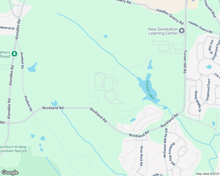 map of restaurants, bars, coffee shops, grocery stores, and more near 100 Wesley Kensington Circle in Stonecrest