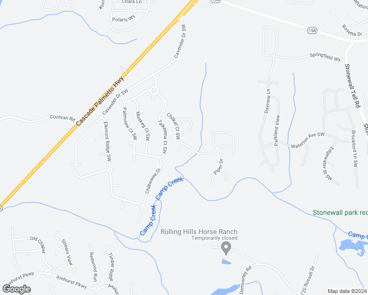 map of restaurants, bars, coffee shops, grocery stores, and more near 161 Porcupine Court in Atlanta