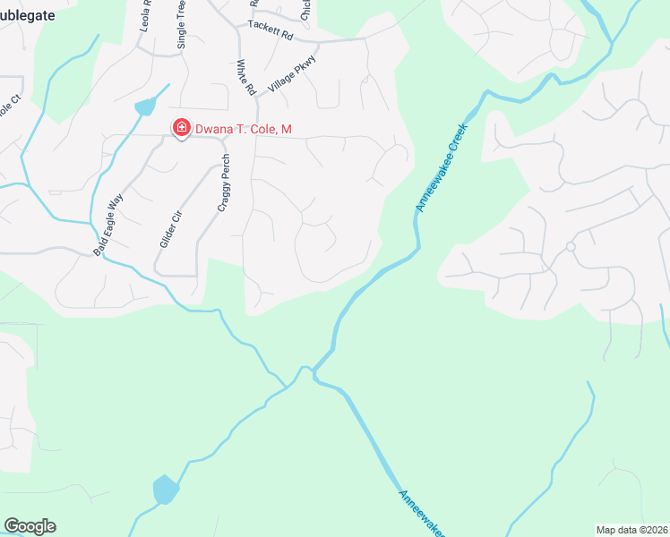 map of restaurants, bars, coffee shops, grocery stores, and more near 3172 Lower Creek Drive in Douglasville