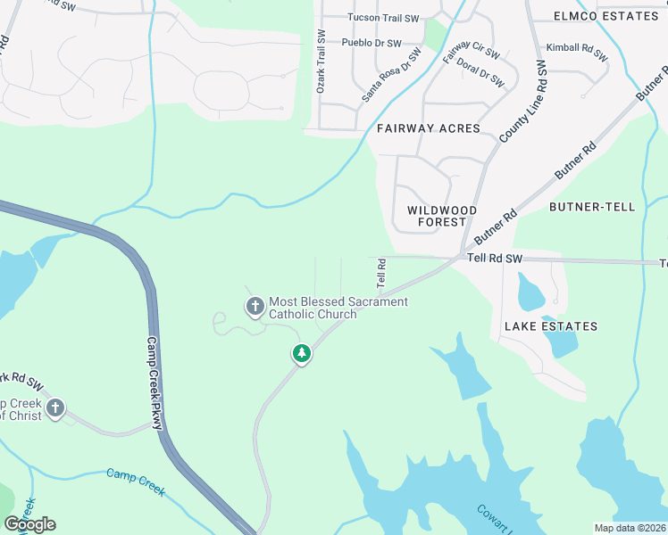 map of restaurants, bars, coffee shops, grocery stores, and more near 180 North Star Trail Southwest in Atlanta