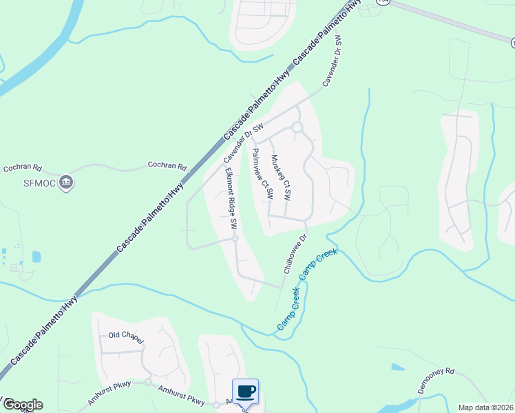 map of restaurants, bars, coffee shops, grocery stores, and more near in Atlanta