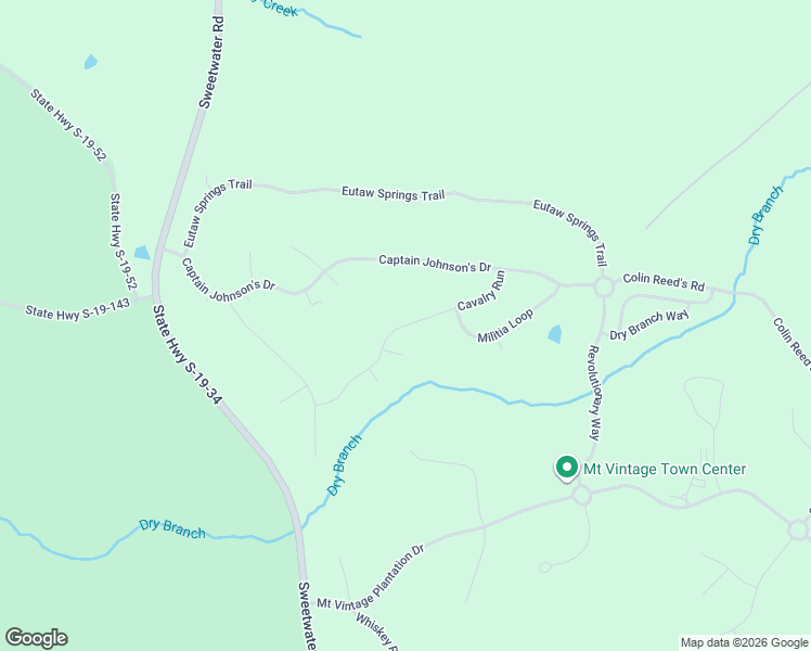 map of restaurants, bars, coffee shops, grocery stores, and more near Cavalry Run in Edgefield County