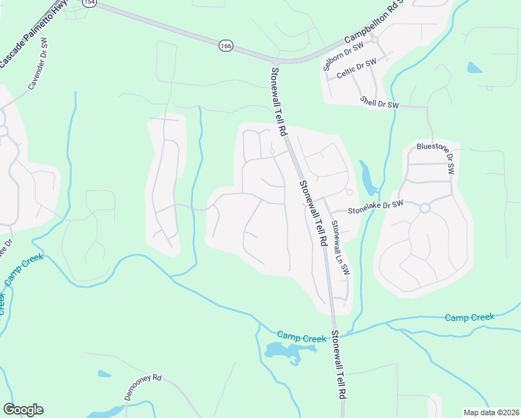 map of restaurants, bars, coffee shops, grocery stores, and more near 6588 Waterton Avenue Southwest in Atlanta