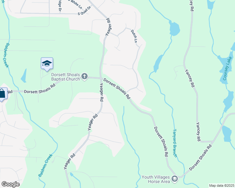map of restaurants, bars, coffee shops, grocery stores, and more near 5535 Dorsett Shoals Road in Douglasville