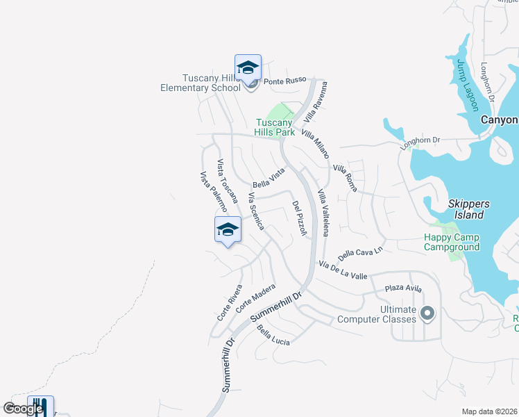 map of restaurants, bars, coffee shops, grocery stores, and more near 2 Del Santello in Lake Elsinore