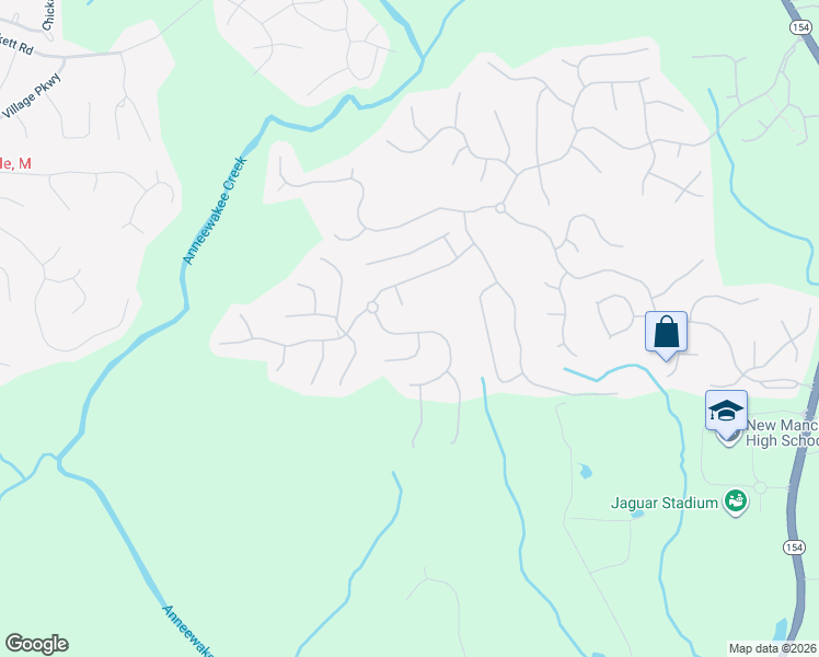 map of restaurants, bars, coffee shops, grocery stores, and more near 3175 Hunting Creek Pass in Douglasville