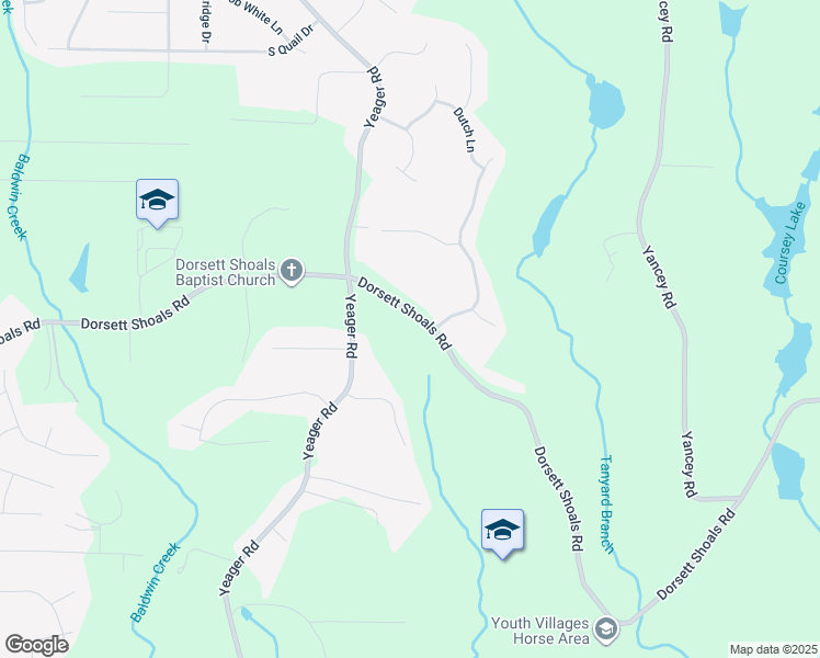 map of restaurants, bars, coffee shops, grocery stores, and more near 5535 Dorsett Shoals Road in Douglasville