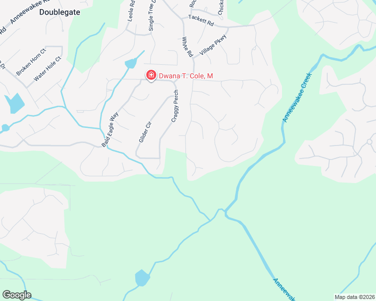 map of restaurants, bars, coffee shops, grocery stores, and more near 4536 White Road in Douglasville