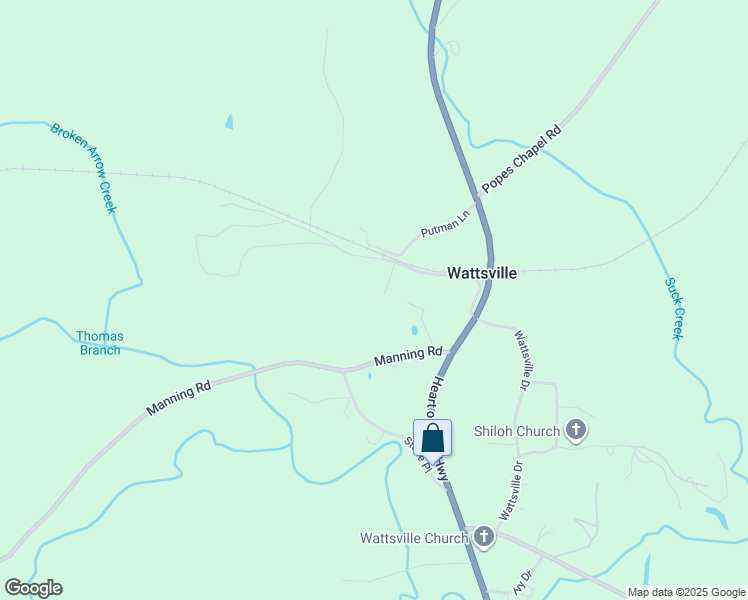 map of restaurants, bars, coffee shops, grocery stores, and more near 195 Bell Drive in Ragland