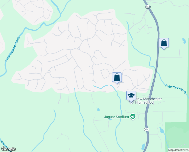 map of restaurants, bars, coffee shops, grocery stores, and more near 4600 Lighting Bolt Trail in Douglasville