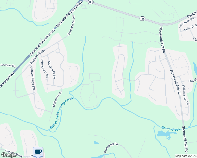 map of restaurants, bars, coffee shops, grocery stores, and more near 2687 Dayview Lane in Atlanta