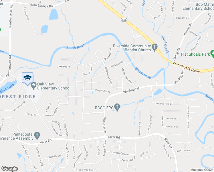 map of restaurants, bars, coffee shops, grocery stores, and more near 3203 Kingswood Place in Decatur