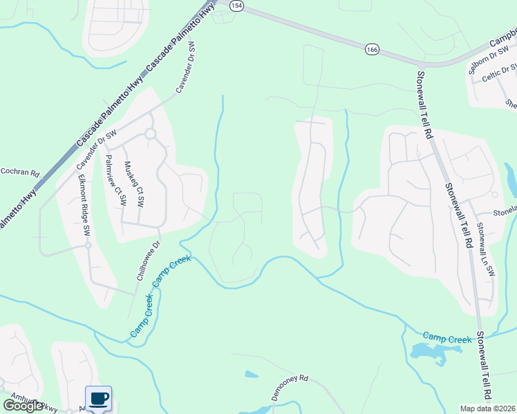 map of restaurants, bars, coffee shops, grocery stores, and more near 2687 Dayview Lane in Atlanta